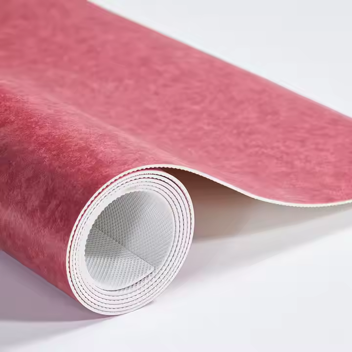 red color of pvc heterogeneous vinyl flooring roll